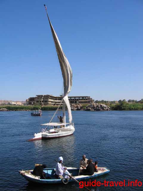 Нильские острова и фелюки в Асуане