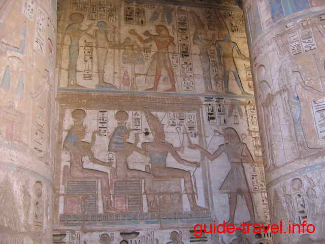 Фрагмент росписи храма Мединат-Абу