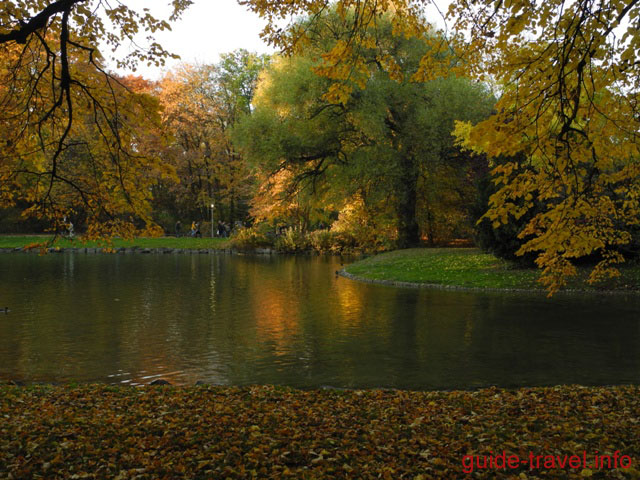 Английский сад в Мюнхене