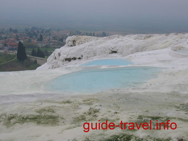 Памуккале фото - травертиновые ванночки